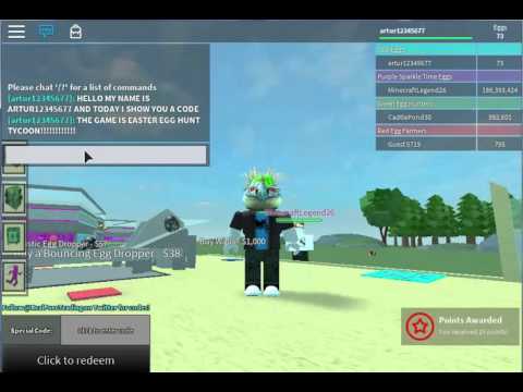 Roblox Easter Egg Hunt Tycoon Code Playithub Largest - 