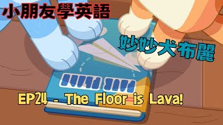 【小朋友學英語】 妙妙犬布麗｜Bluey ｜EP24 The Floor is Lava! ｜Learn English from Bluey ｜兒童歡樂頻道