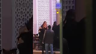 رانيا فريد شوقي تستقبل عزاء والدتها بمسجد الشرطة