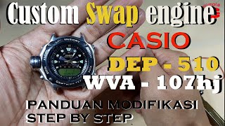 Casio DEP 510 Custom engine WVA 107hj | Modifikasi Casio DEP 510 dengan Waveceptor WVA 107hj