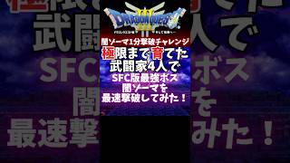 【ドラクエ3】SFC版DQ3最強ボス闇ゾーマを殴り倒す【RTA】#shorts  #レトロゲーム #ドラクエ3 #RTA #DQ3 #ゲーム実況 #vtuber #闇ゾーマ #裏技 #チート