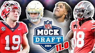 2024 NFL First Round Mock Draft For All 32 Picks! 11.0 W/ Trades! (Two Weeks Fro