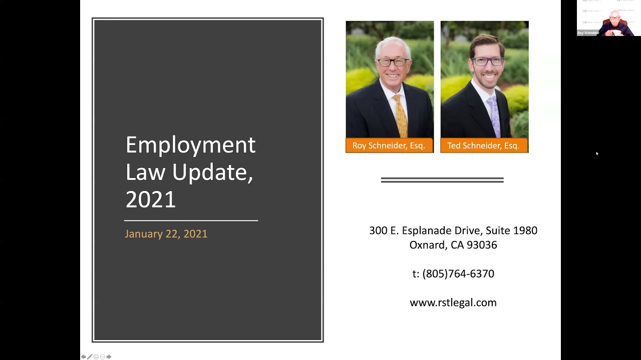 Employment Law Update 2021 Youtube