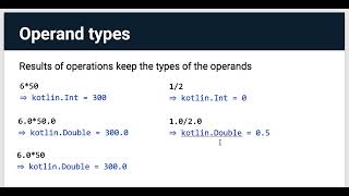 Kotlin: Operators, Data Types and Variables