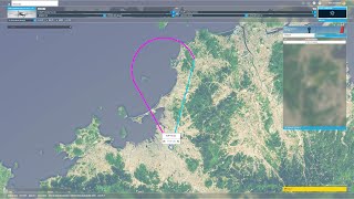 あなたの街が映っているかもー３「フライトシミュレータで福岡空港の16 に着陸」