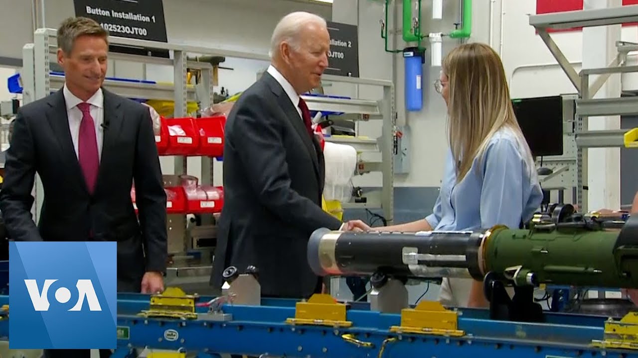 Biden Thanks Workers Making Weapons For Ukraine - YouTube