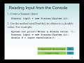 Java Program: Using Scanner class, Arithmetic Operators, Variables, to find the Area of a Circle.