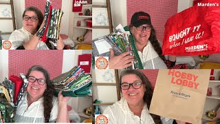 Where to Buy Affordable Fabric! /Joann / Marden's / Hobby Lobby - Fabric Haul /Novelty Fabric Score!