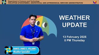 Public Weather Forecast issued at 5PM | February 13, 2025 - Thursday