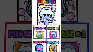 🩵SPRUNKI Aurelia |ASMR Phase 1vs2vs3vs4  NEW SPRUNKI squishy#blindbag  #sprunkiincredibox