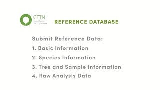 Reference Database: Submit Reference Data