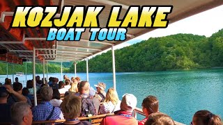 KOZJAK LAKE Boat Tour || Plitvice Lakes - Croatia (4k)