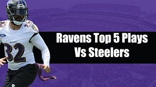 Ravens Top 5 Plays vs Steelers | Ravens Space Highlights