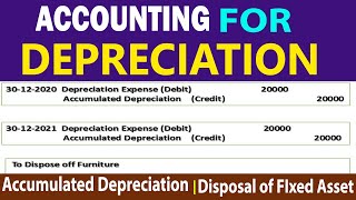 Accounting for Depreciation | Accumulated Depreciation | Pass Journal Entry | Learning Center