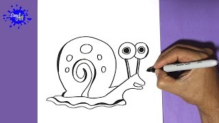 Como dibujar a how to draw Gary (Bob Esponja)| How to draw how to draw Gary (sponge bod)