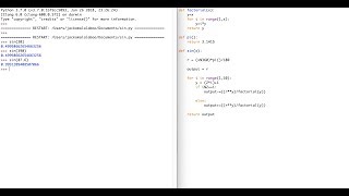 Calculating Sin from an infinite series Using python.