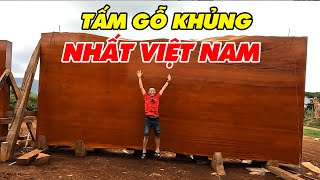 Review tấm gỗ nguyên khối khủng nhất Việt Nam | Sơn Sập gỗ