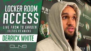 Derrick White REACTS to Marcus Smart Playing Over Him in Celtics vs Knicks | Celtics vs Knicks