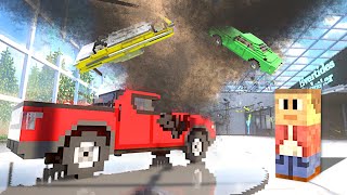 TORNADO DESTROYS CAR DEALERSHIP (Teardown Multiplayer)