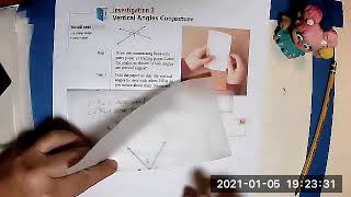 GeoI9 Constructions: The Vertical Angles Conjecture