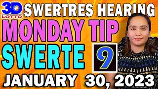 SWERTRES 3D HEARING Today  Bet Combination Guide Jan. 30, 2023