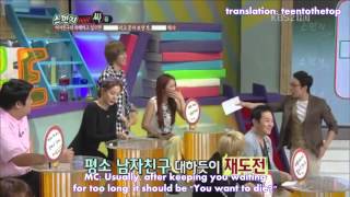 (eng sub) 120907 Sponge - Niel and Chunji do aegyo to Noonas