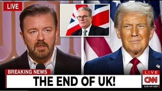 BREAKING:Ricky Gervais REACTS To Donald Trump REJECTING Kier Starmer!