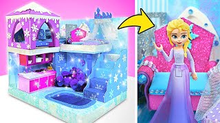 WOW! MAGIC Queen's ❄️👑 Glittery Frozen Dream House Built From Scratch by Imagine PlayWorld