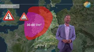 ACHTUNG - Unwetterwarnung NORD -WEST Deutschlands vom starken ORKAN bedroht / 09.07.2023