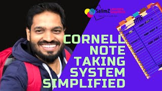 Cornell note making system simplified | systematic and organized note making | Salimz Academy