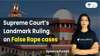 Supreme Courts Landmark Ruling on False Rape Cases | Apoorva Purohit | Linking laws