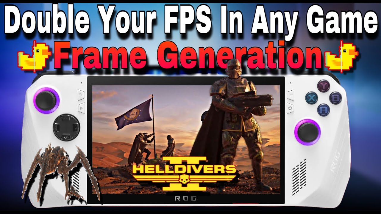 Asus Rog Ally Frame Generation With AMD FSR Boost FPS In Game ...