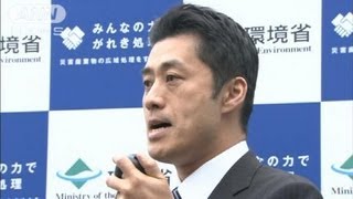 【震災】がれき受け入れを街頭で訴え　細野大臣ら(12/03/19)