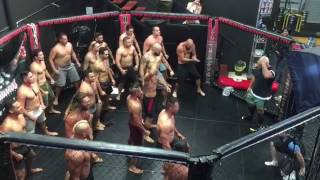Jason Momoa Performs Haka for UFC Fighter Mark Hunt at Queensland Gym
