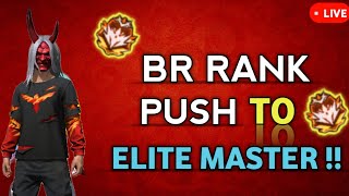 FREE FIRE LIVE RANK PUSH IN BR RANK FOR MASTER