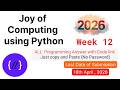NPTEL Joy of Computing Using Python Week 12🔥 All Programming Solutions + Code Link (2026)