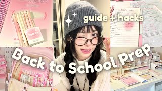 back to school prep 2025 🎀 { ultimate guide + hacks }