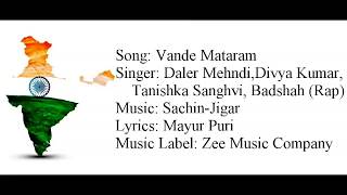 "VANDE MATARAM" Full Song With Lyrics ▪ Daler Mehndi, Badshah ▪ Sachin-Jigar ▪ ABCD 2