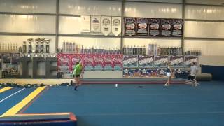 Back handspring full on the spring floor