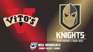 Moncton Vitos vs South East Knights - NBJHL  (Jan 9, 2025)