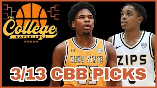 College Basketball Picks For March 13th - March Madness | The College Experience: Basketball