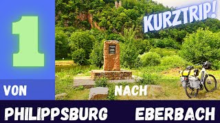 Kurztrip am Neckar entlang nach Eberbach mit Übernachtung #radtour #radreise