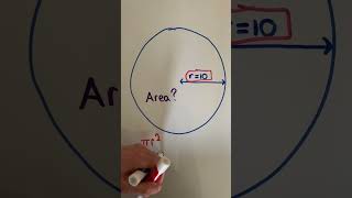 How To find Area of CIRCLE? #shorts #maths