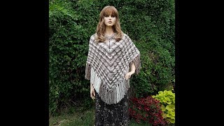 Easy Crochet Cable Stitch Poncho Tutorial