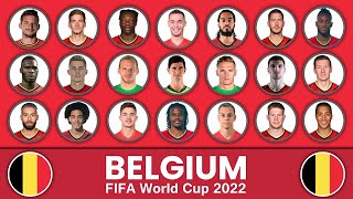 Belgium Squad FIFA World Cup 2022