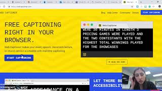 Web Captioner demo