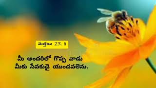 నీవు  గొప్ప వాడు  కావాలంటే? (మత్తయి23: 11) 21-08-2021 By Fr. Thudum Vijay, Khammam Diocese.