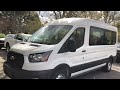 sold new 23 ford transit passenger van medium roof 12 seat gas