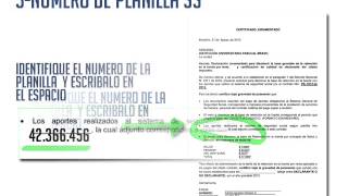 Como diligenciar el certificado juramentado