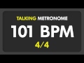 101 bpm talking metronome 4 4